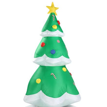 6.9 FT Lighted Christmas Inflatable Tree | Blow Up Yard Decoration with Built-in LED Lights for Holiday Party & Outdoor Lawn Decor