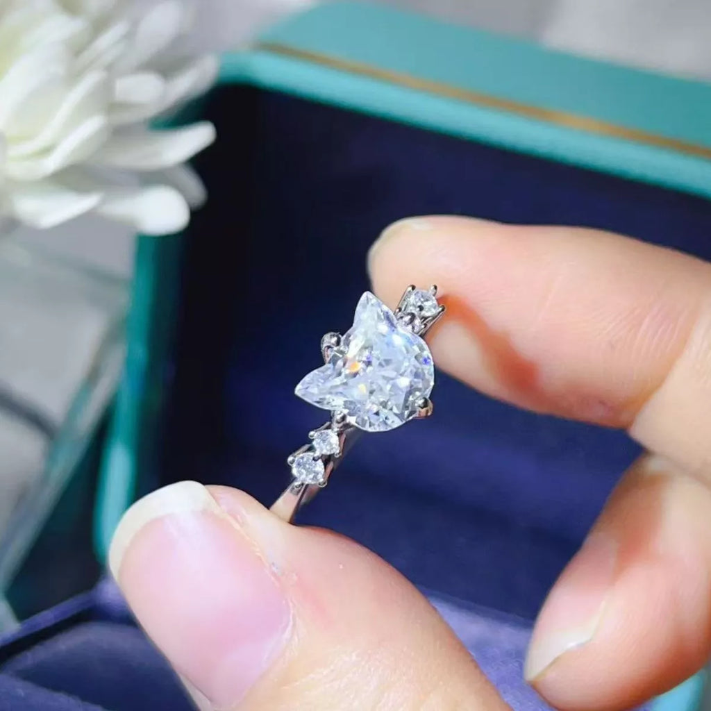 2 Carat Moissanite 925 Sterling Silver Ring - QandCo - trending