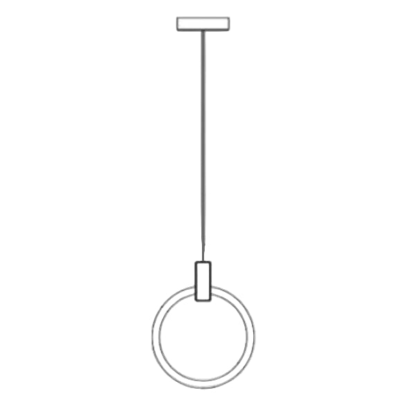 Round Wooden Ring Lamp – Modern LED Pendant Light