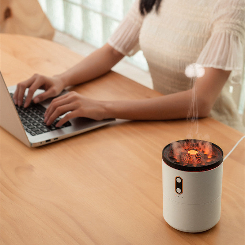 Volcanic Flame Aroma Diffuser – USB Humidifier Lamp - QandCo - trending
