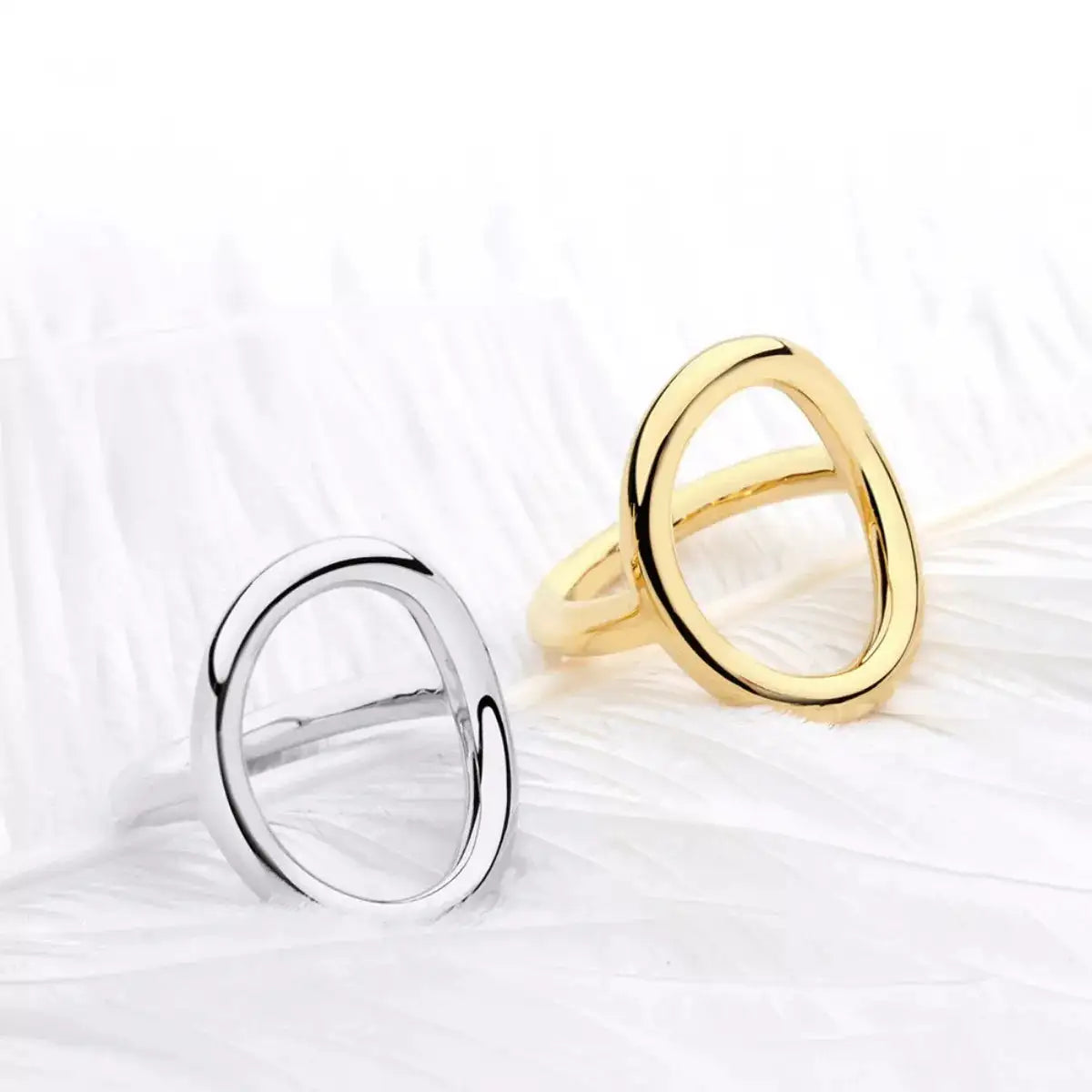18K Gold-Plated Copper Round Ring – Minimalist Jewelry - QandCo - trending