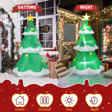 6.9 FT Lighted Christmas Inflatable Tree | Blow Up Yard Decoration with Built-in LED Lights for Holiday Party & Outdoor Lawn Decor