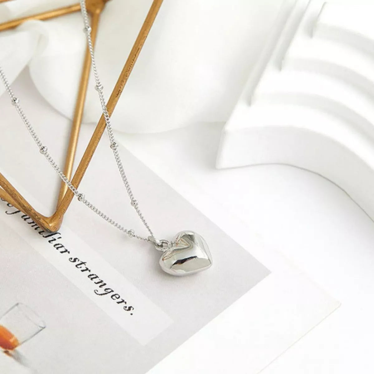 925 Sterling Silver Heart Necklace – Classic Gift Jewelry - QandCo - trending