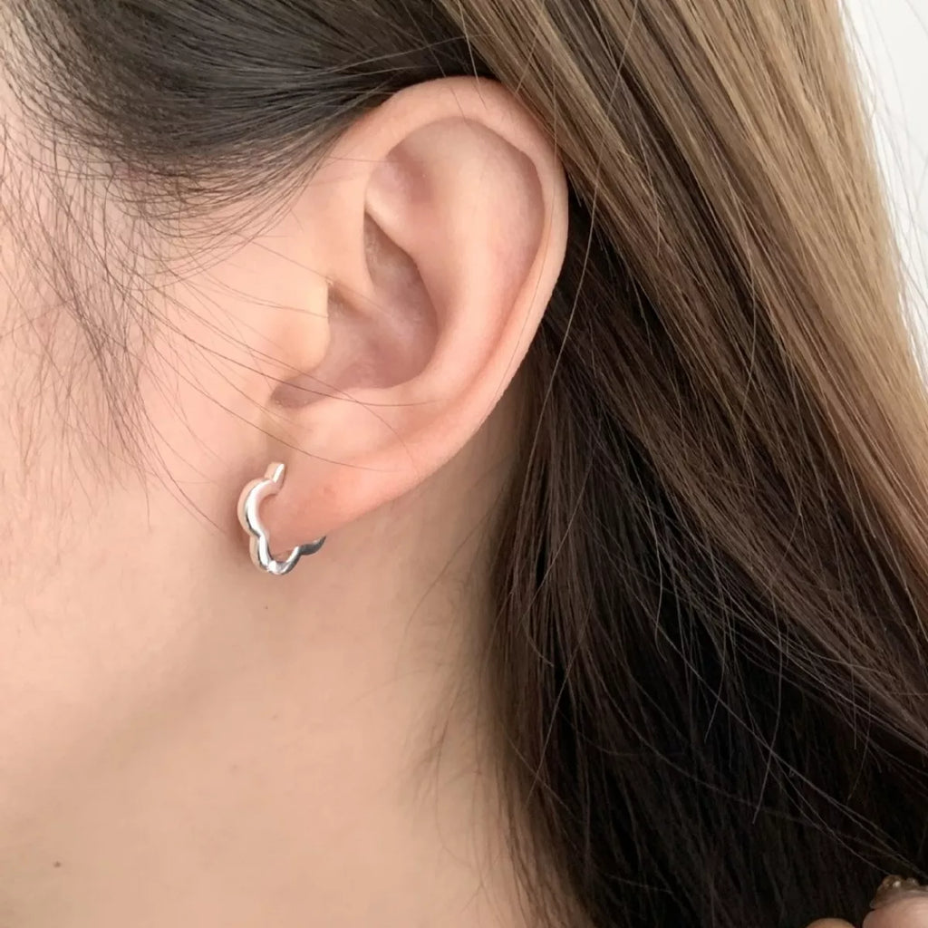 925 Sterling Silver Four Leaf Clover Earrings – Lucky Studs - QandCo - trending