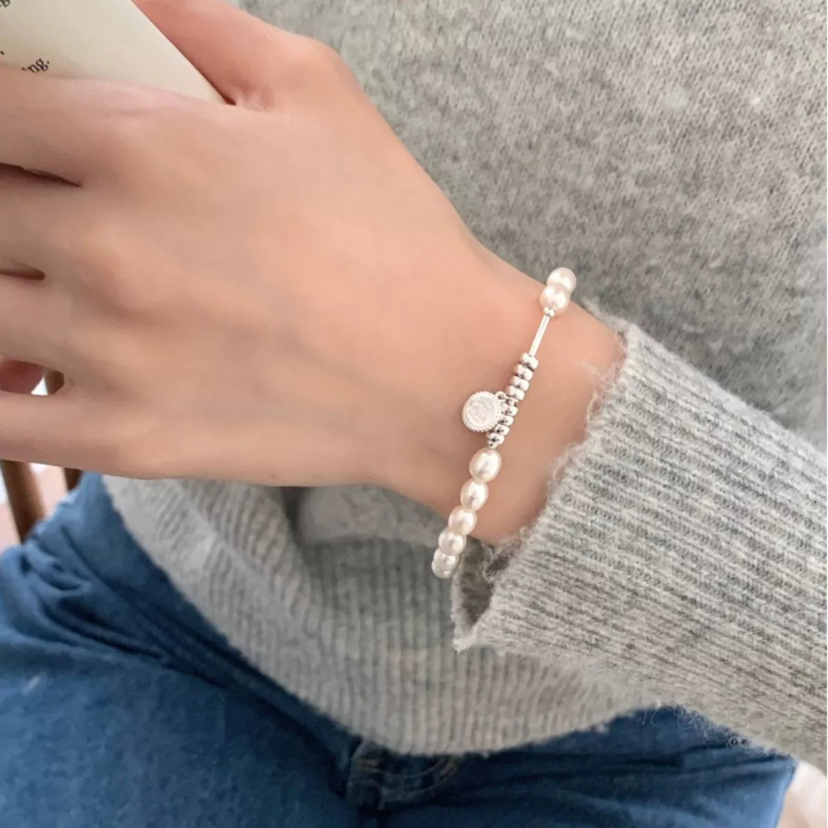 Pearl 925 Sterling Silver Bracelet – Elegant Pearl Jewelry - QandCo - trending