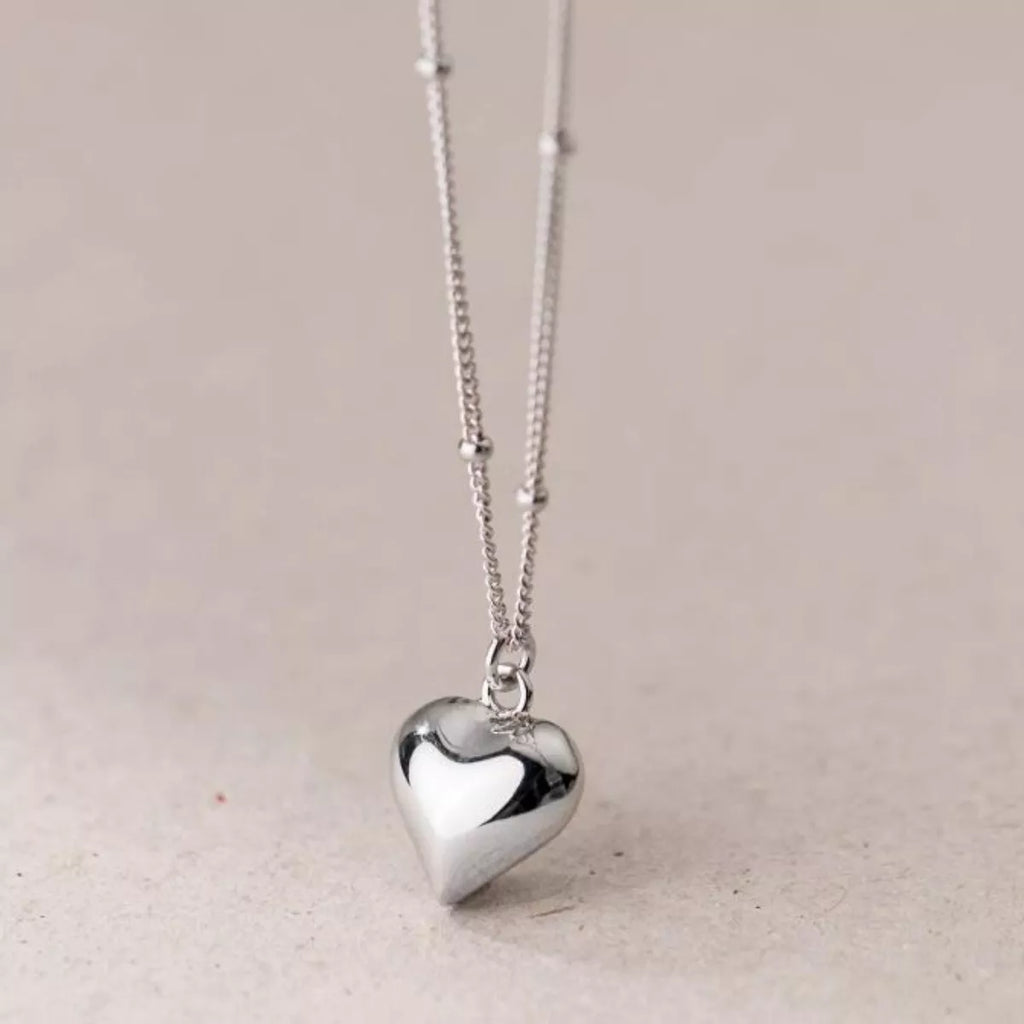 925 Sterling Silver Heart Necklace – Classic Gift Jewelry - QandCo - trending