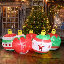 7 FT Lighted Christmas Inflatable Balls | Funny Blow Up Yard Decoration with Built-in LED Lights for Holiday Lawn, Garden & Party Decor