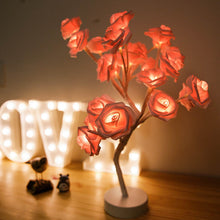 Rose Flower LED Table Lamp | USB & Battery Powered Bonsai Tree Light | Romantic Home & Bedroom Décor
