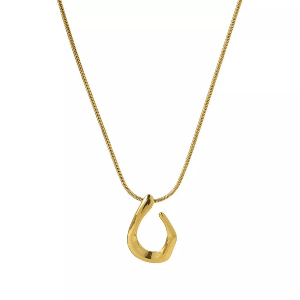18K Gold-Plated Geometric Necklace – Minimalist Jewelry - QandCo - trending