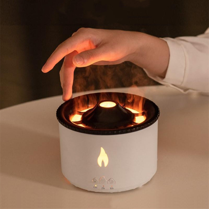 Volcano Ultrasonic Aroma Diffuser – Jellyfish Flame Humidifier - QandCo - trending