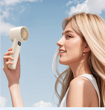 High-Speed Handheld Turbo Fan | Portable USB Rechargeable Fan with Intelligent Digital Display