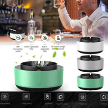 Portable Smoke Removal Air Purifier Ashtray | Automatic Anion Purification Car Ashtray for Odour & Smoke Control