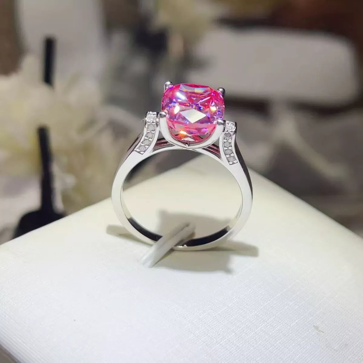 5 Carat Moissanite 925 Sterling Silver Ring - QandCo - trending