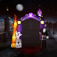 9.8 FT Halloween Inflatable Archway | Haunted House & Grim Reaper Yard Décor