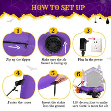 9.8 FT Halloween Inflatable Archway | Haunted House & Grim Reaper Yard Décor