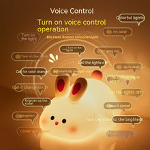 Cute Rabbit LED Night Light | Touch Sensor Silicone Kid's Lamp