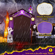9.8 FT Halloween Inflatable Archway | Haunted House & Grim Reaper Yard Décor