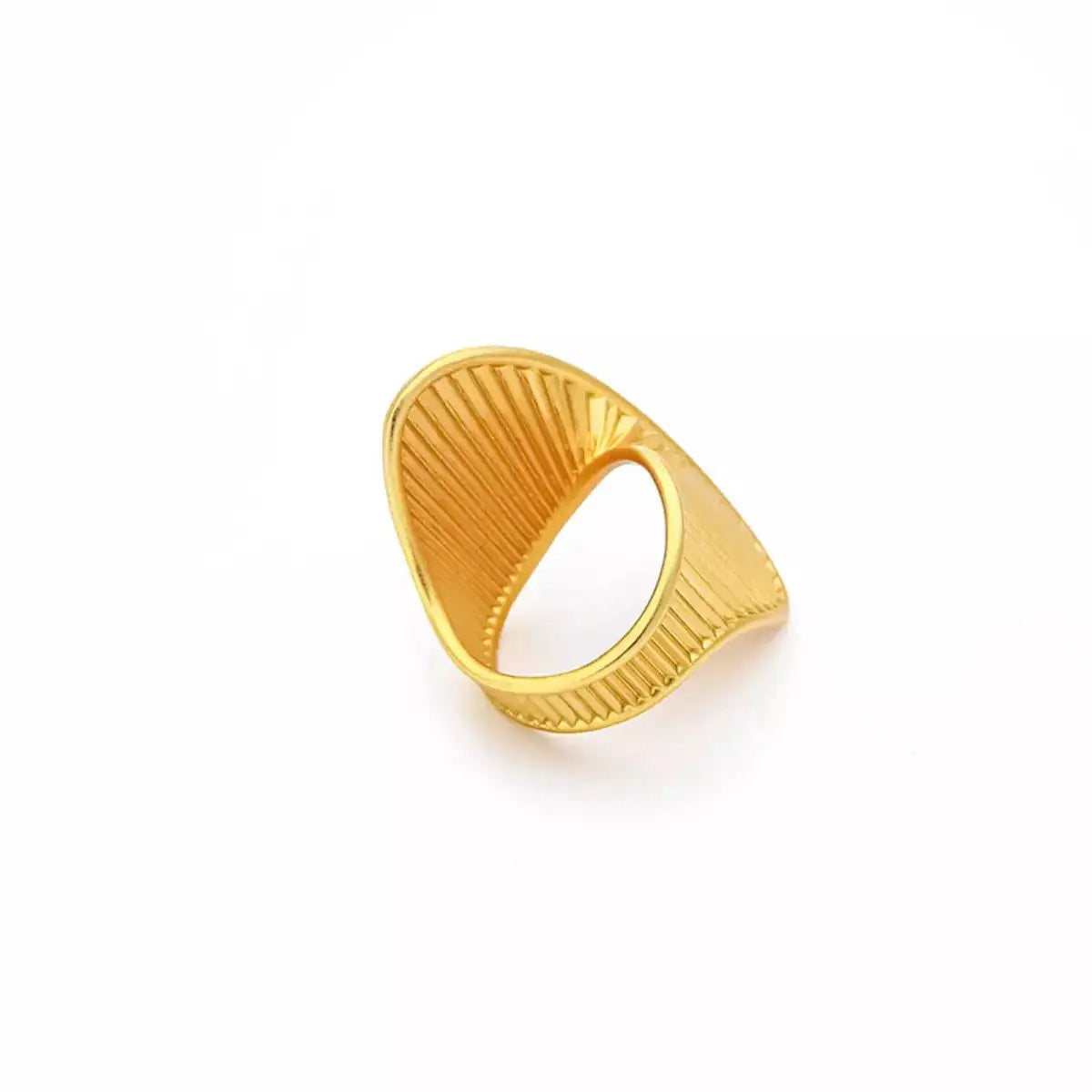 Irregular Twisted Texture Ring – Modern Statement Jewelry - QandCo - trending