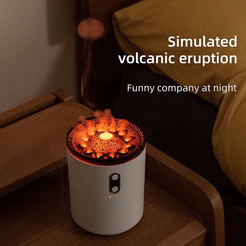 Volcanic Flame Aroma Diffuser – USB Humidifier Lamp - QandCo - trending