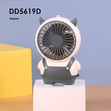 Cute Mini USB Fan | Portable Silent Desk Fan with 4 Blades | Bear, Kitten, Deer & Devil Design