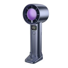 High-Speed Handheld Turbo Fan | Portable USB Rechargeable Fan with Intelligent Digital Display
