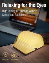 LumaBook™: Glow-In-The-Dark Folding Book Lamp | USB Rechargeable LED Light | Creative Book-Shaped Night Light