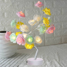 Rose Flower LED Table Lamp | USB & Battery Powered Bonsai Tree Light | Romantic Home & Bedroom Décor