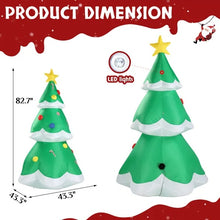 6.9 FT Lighted Christmas Inflatable Tree | Blow Up Yard Decoration with Built-in LED Lights for Holiday Party & Outdoor Lawn Decor