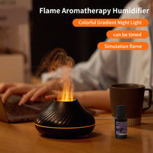 RGB Flame Aroma Diffuser | 3D Volcanic Fire Humidifier & Essential Oil Diffuser
