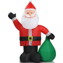 6 FT Lighted Inflatable Santa Claus | Christmas Yard Decoration with Gift Bag