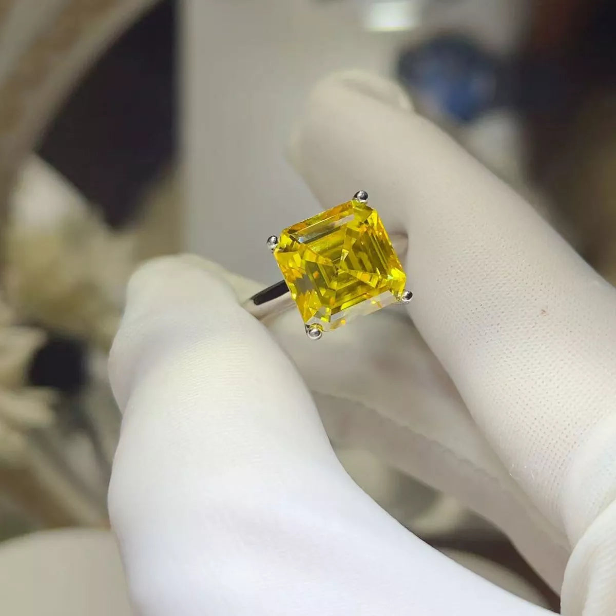 5 Carat Moissanite 925 Sterling Silver Ring - QandCo - trending