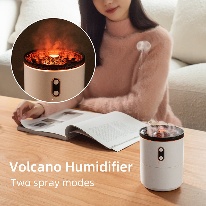 Volcanic Flame Aroma Diffuser – USB Humidifier Lamp - QandCo - trending