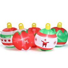 7 FT Lighted Christmas Inflatable Balls | Funny Blow Up Yard Decoration with Built-in LED Lights for Holiday Lawn, Garden & Party Decor