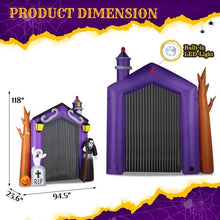 9.8 FT Halloween Inflatable Archway | Haunted House & Grim Reaper Yard Décor