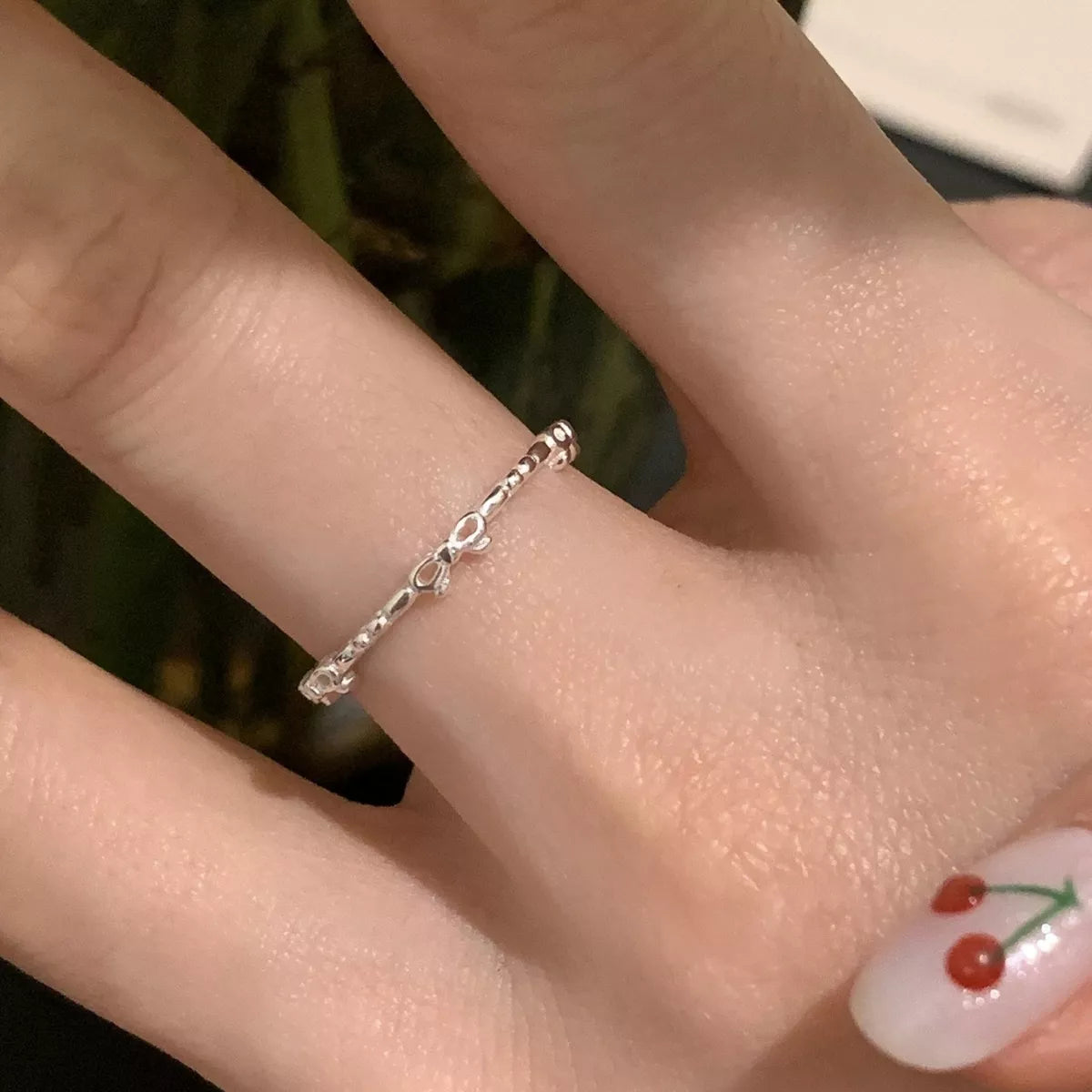 925 Sterling Silver Bow Open Ring – Dainty Silver Jewelry - QandCo - trending