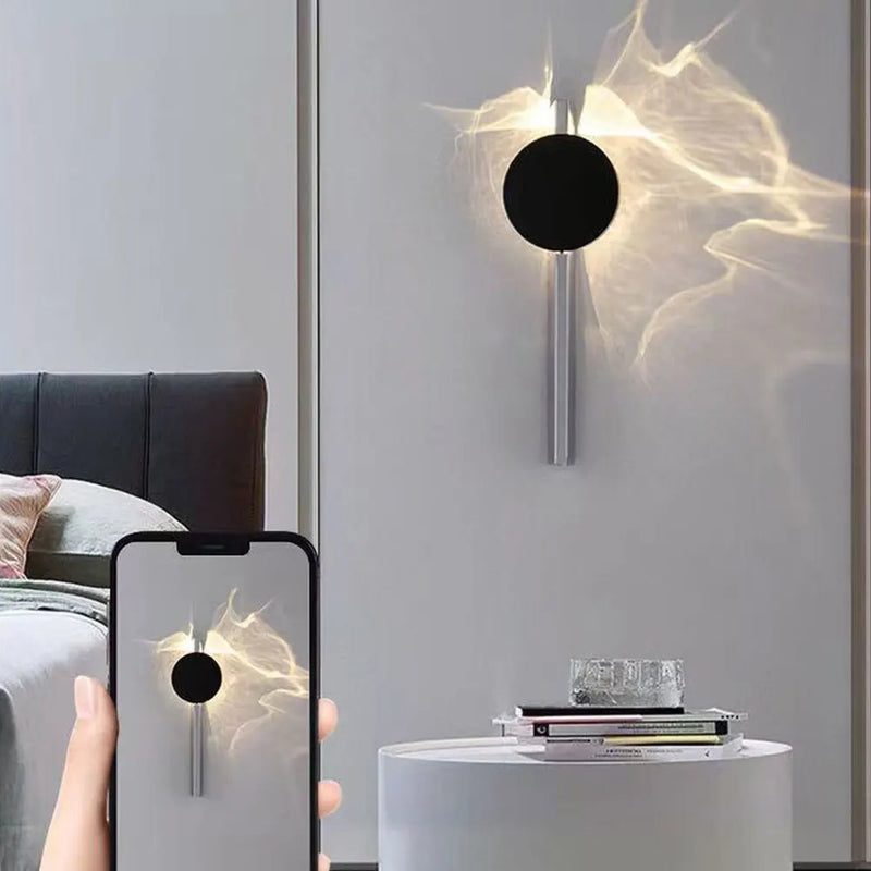 Rotatable Modern Wall Light – Water Ripple LED Sconce for Bedroom 1 - QandCo - trending - new - affordable - light - lighting - fashion - modren