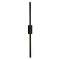 Black & Gold Linear Tube LED Wall Lamp – Modern Up/Down Wall Sconce Lighting