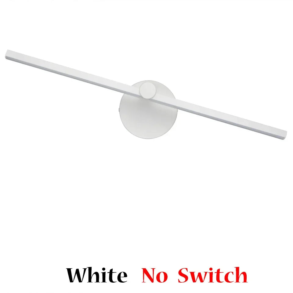 Linear LED Wall Lamp with Switch – 300° Rotatable Nordic Minimalist Wall Light (41 cm)