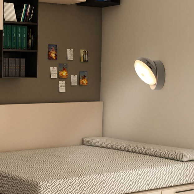 360° Rotary Motion Sensor LED Light – Cordless Night Lamp Warm - QandCo - trending