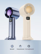 High-Speed Handheld Turbo Fan | Portable USB Rechargeable Fan with Intelligent Digital Display