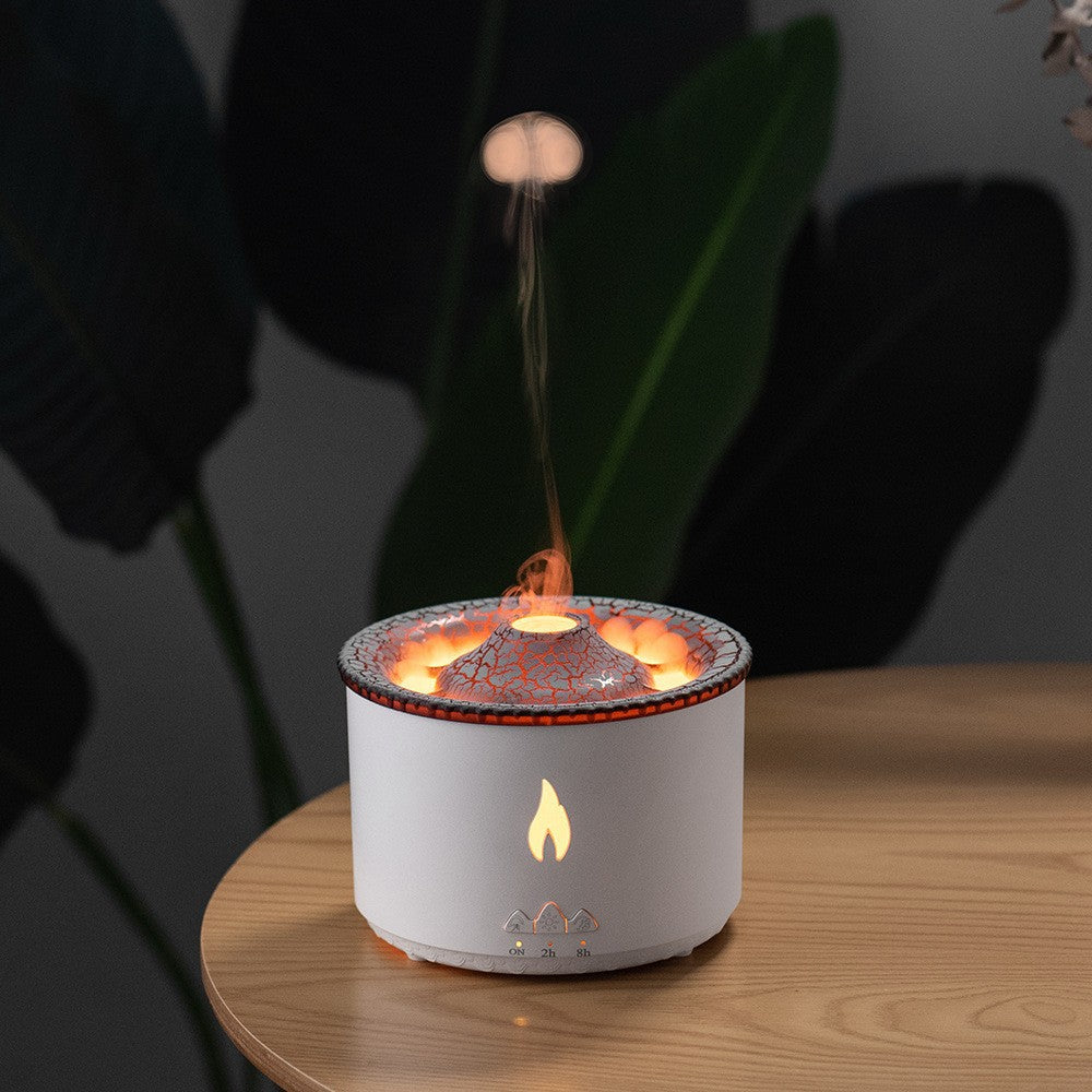 Volcano Ultrasonic Aroma Diffuser – Jellyfish Flame Humidifier - QandCo - trending