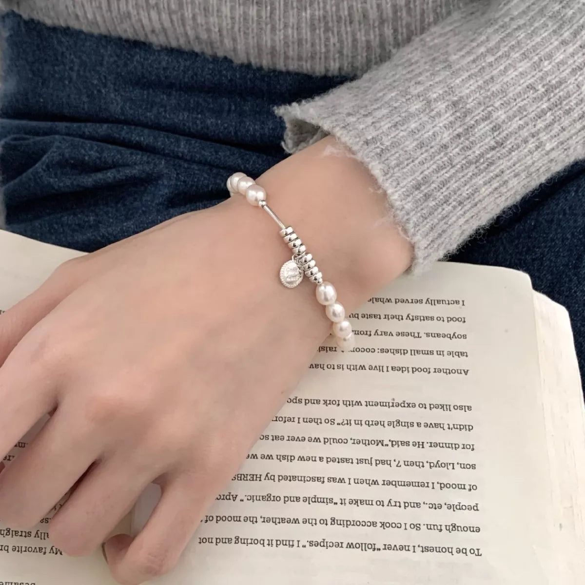 Pearl 925 Sterling Silver Bracelet – Elegant Pearl Jewelry - QandCo - trending