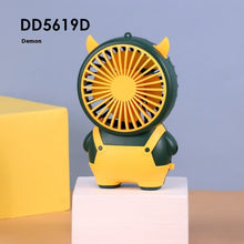 Cute Mini USB Fan | Portable Silent Desk Fan with 4 Blades | Bear, Kitten, Deer & Devil Design