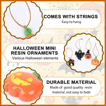 36PCS Mini Resin Halloween Ornaments | Hanging Tree Decorations & Charms