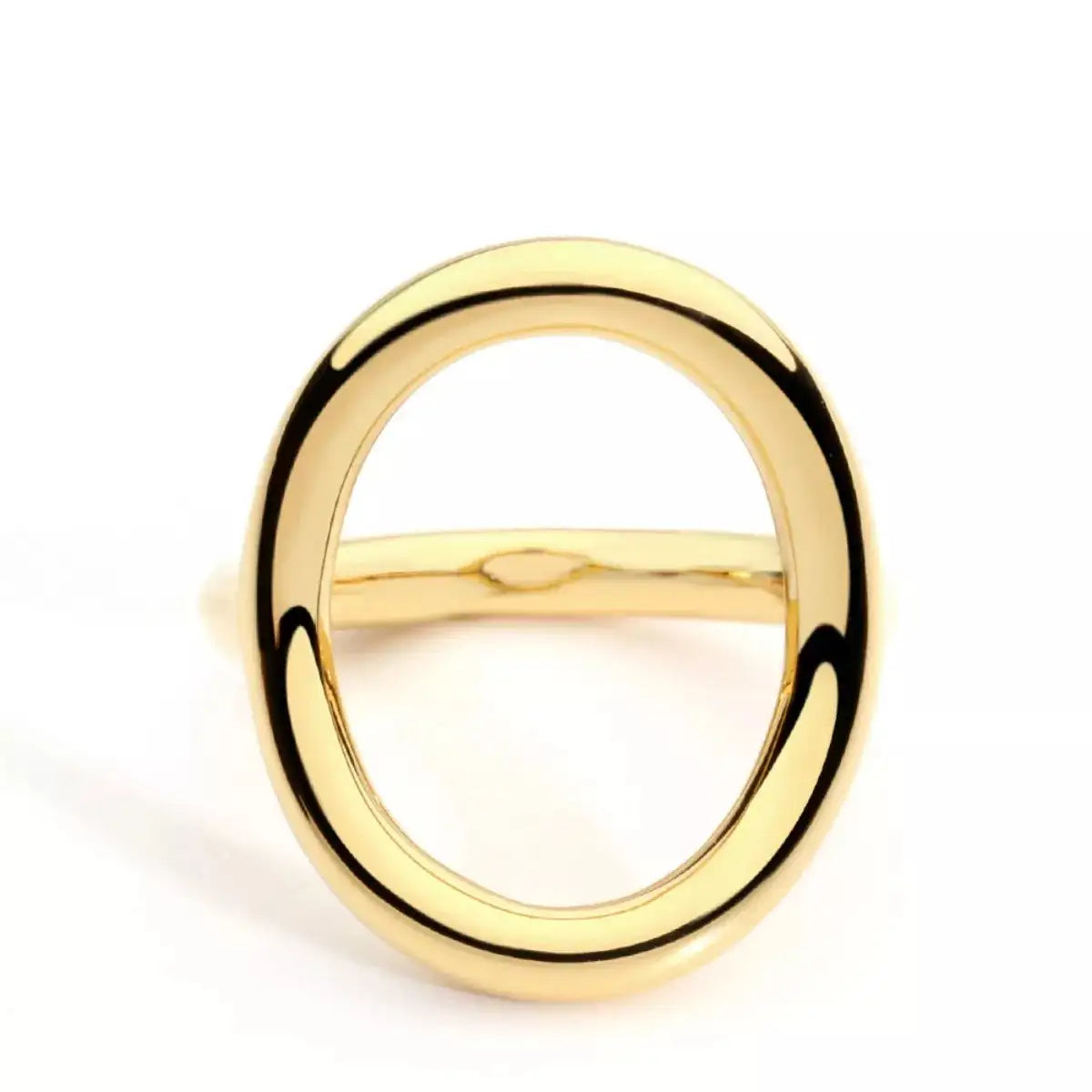 18K Gold-Plated Copper Round Ring – Minimalist Jewelry - QandCo - trending