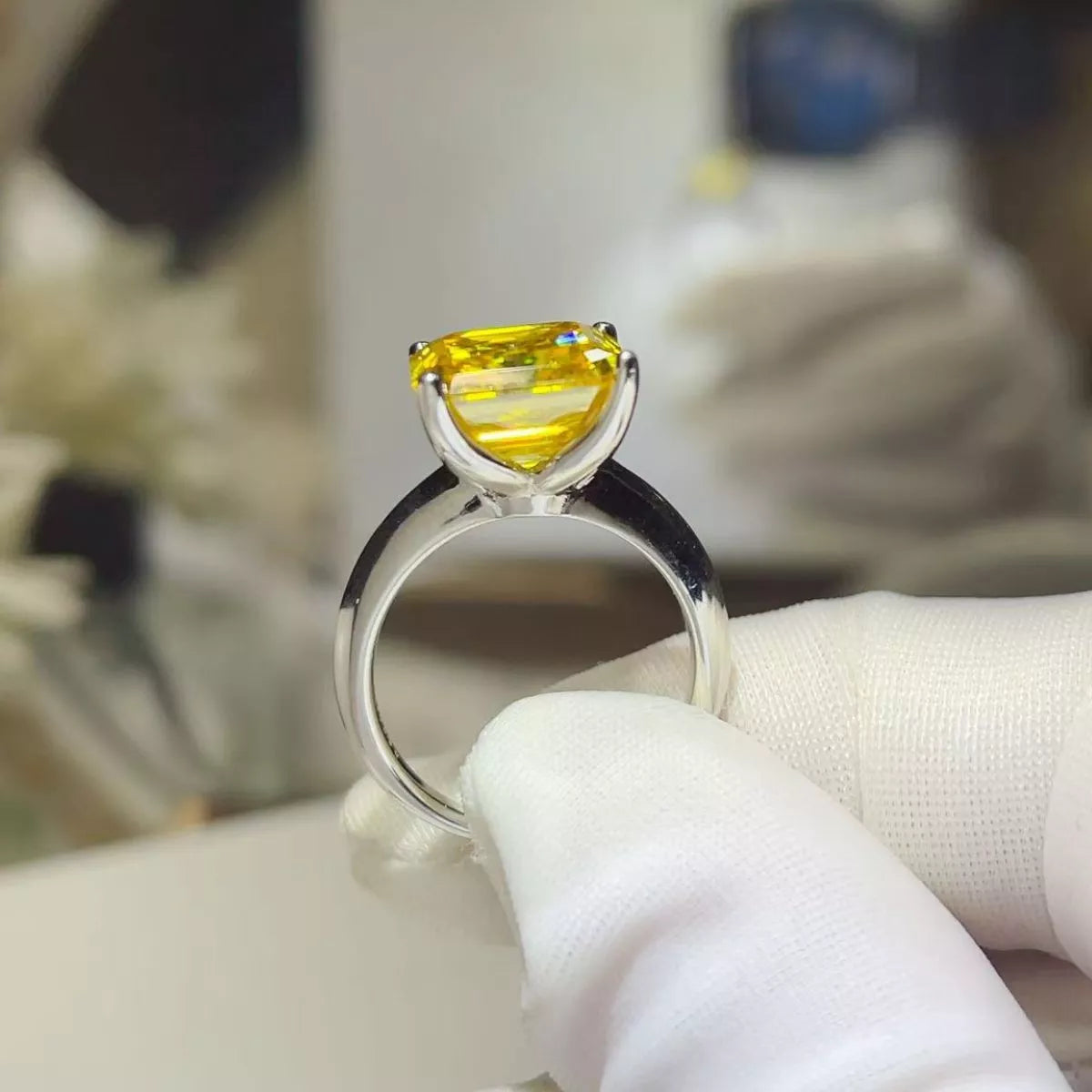 5 Carat Moissanite 925 Sterling Silver Ring - QandCo - trending