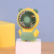Cute Mini USB Fan | Portable Silent Desk Fan with 4 Blades | Bear, Kitten, Deer & Devil Design