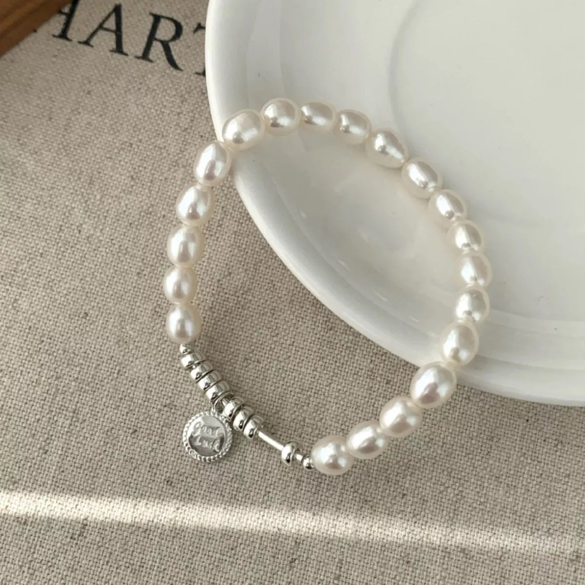 Pearl 925 Sterling Silver Bracelet – Elegant Pearl Jewelry - QandCo - trending