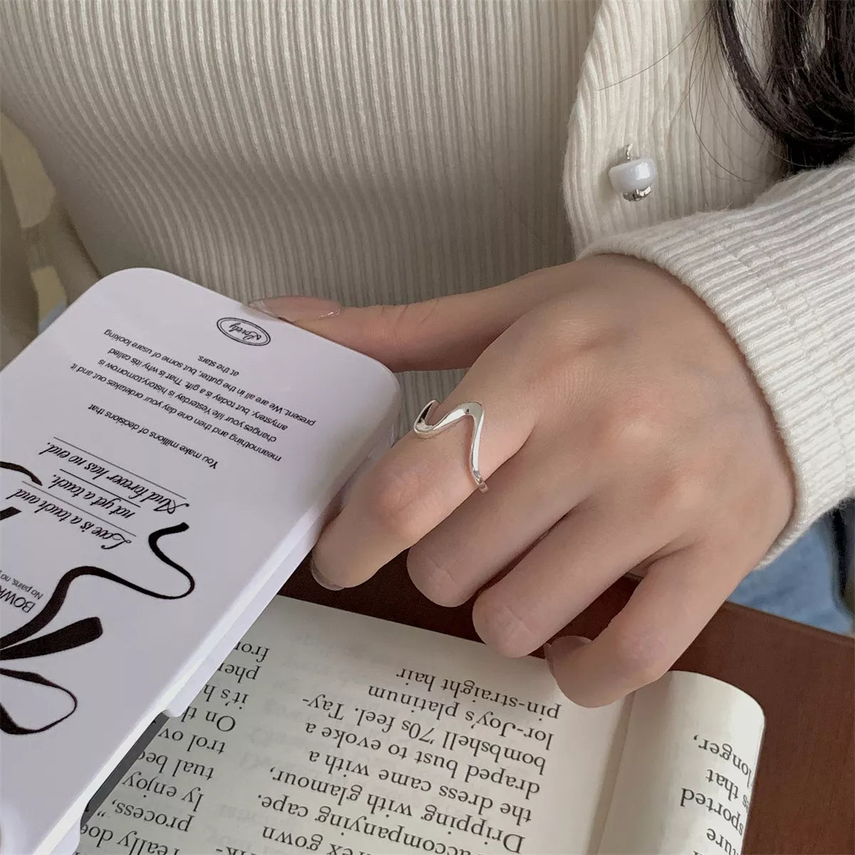 925 Sterling Silver Irregular Ring – Modern Silver Jewelry - QandCo - trending