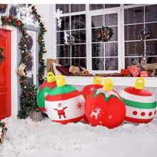 7 FT Lighted Christmas Inflatable Balls | Funny Blow Up Yard Decoration with Built-in LED Lights for Holiday Lawn, Garden & Party Decor